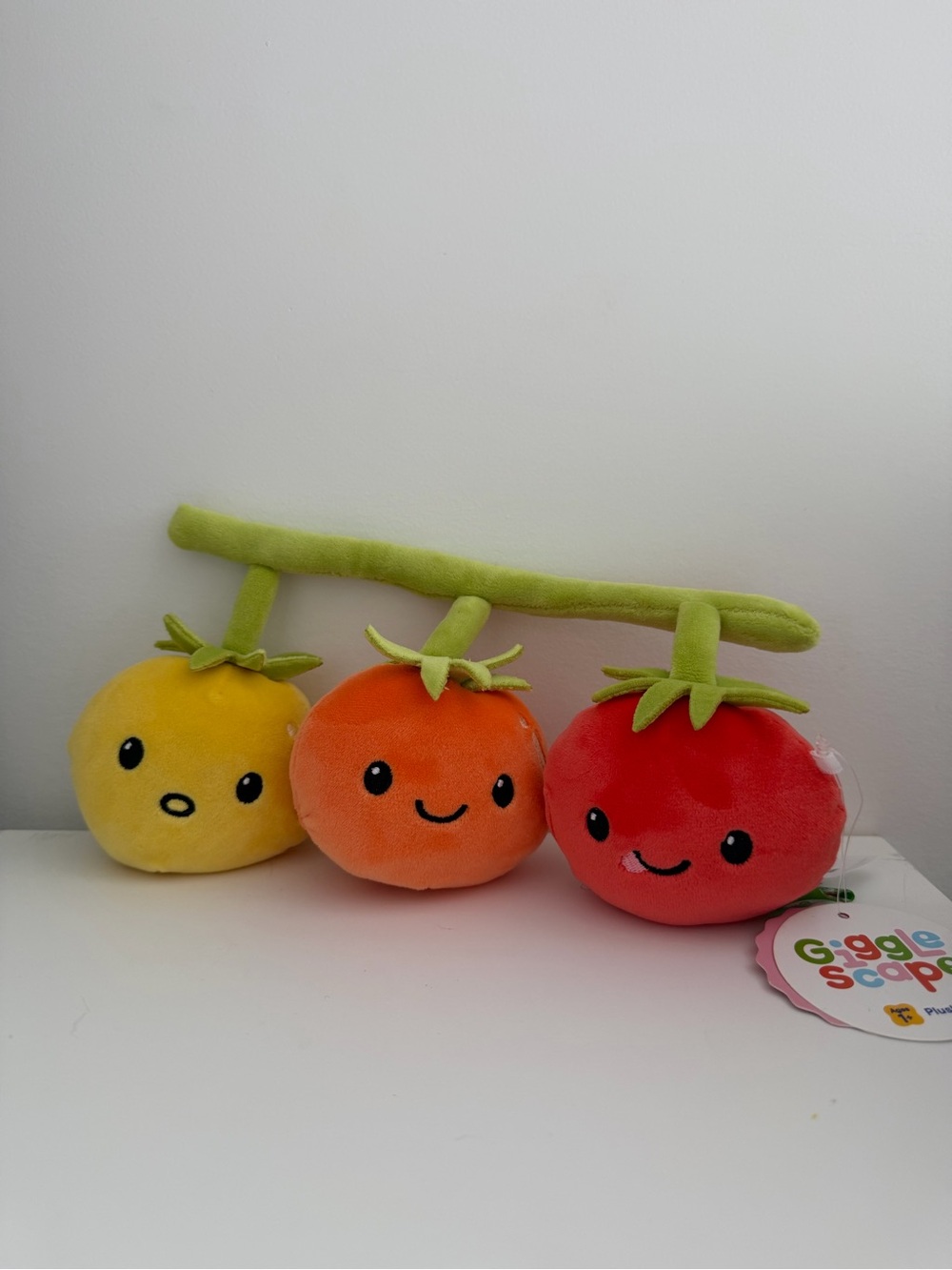 NWT Target Giggle Scape Tomato Trio Plush